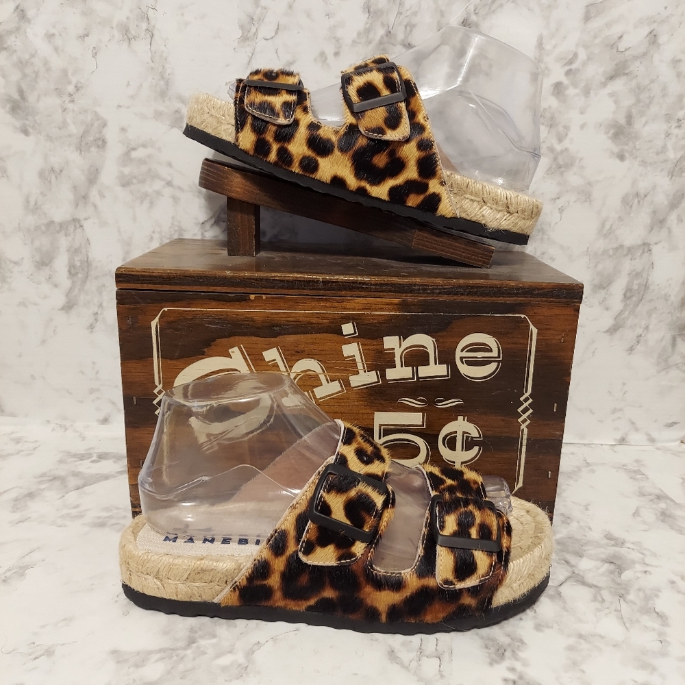 🆕️brand new manebi leopard print sandals